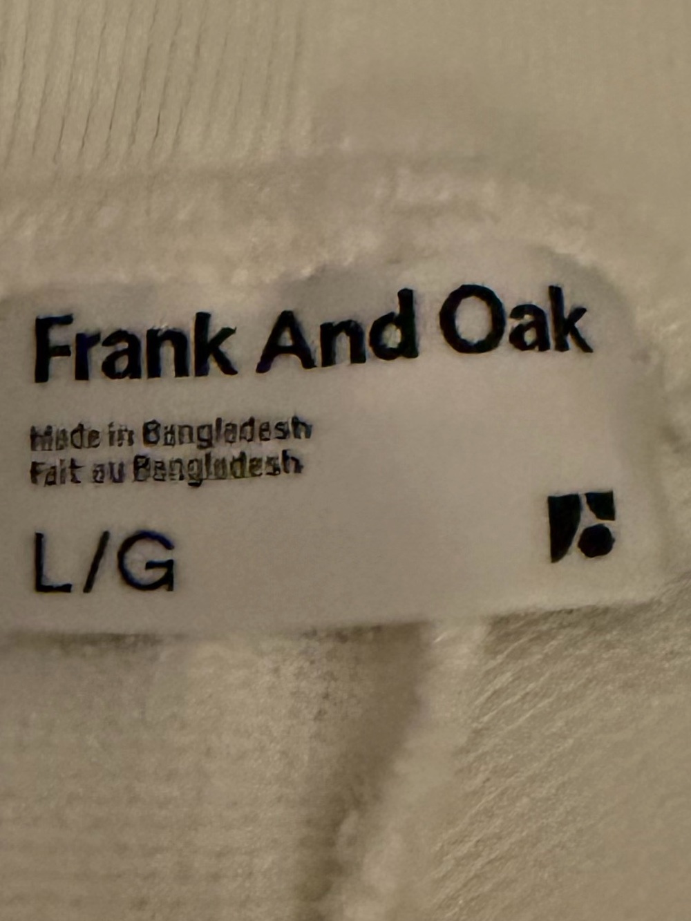 Frank & Oak Women’s White Pants in 100% Cotton-